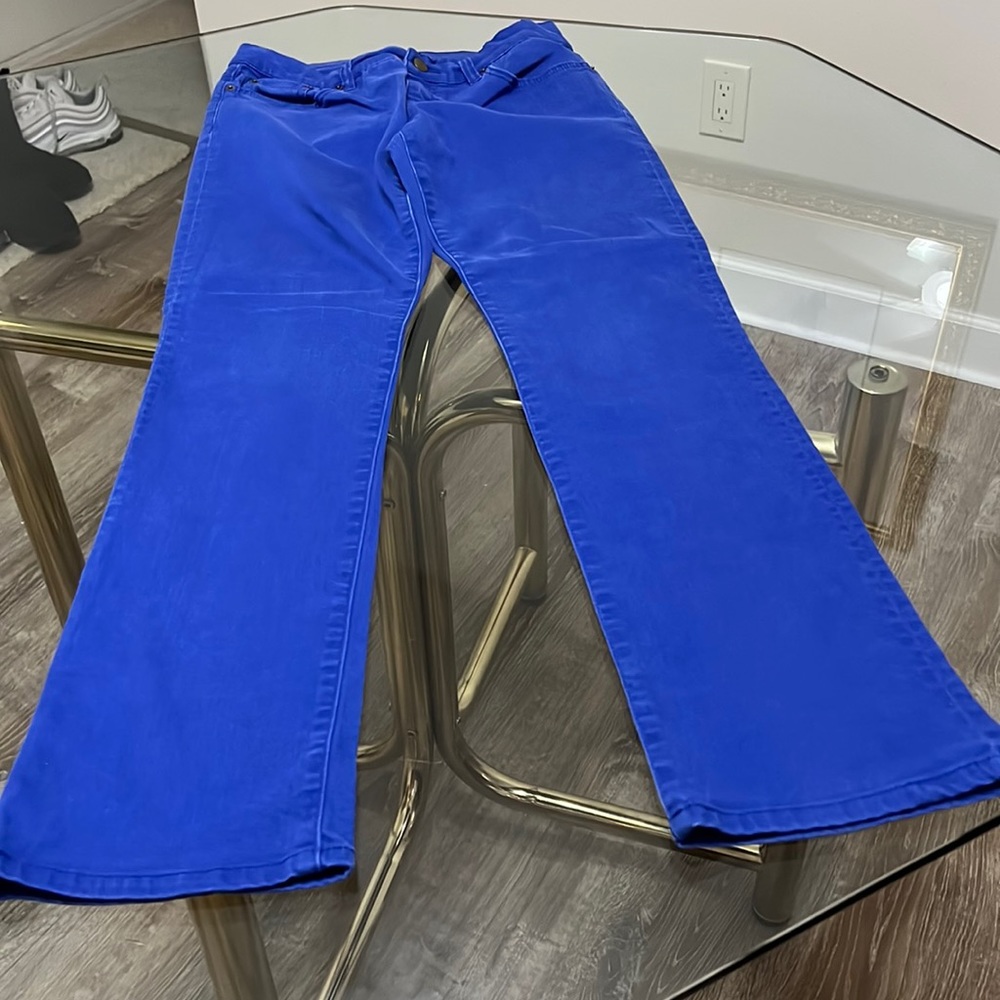 Ralph Lauren Straight Leg Jeans in Bright Blue
